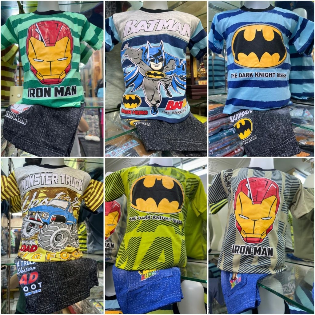 [PHINTSGROSIR ISI 3PC] DOBITUS - SETCEL SOFTJEANS MOTIF COWOK 2-8TH