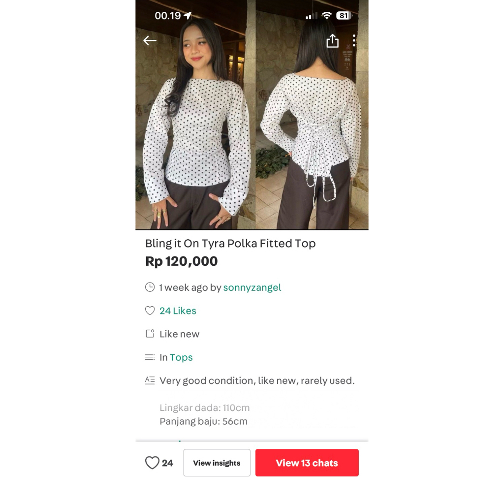 Bling it On Polka Top