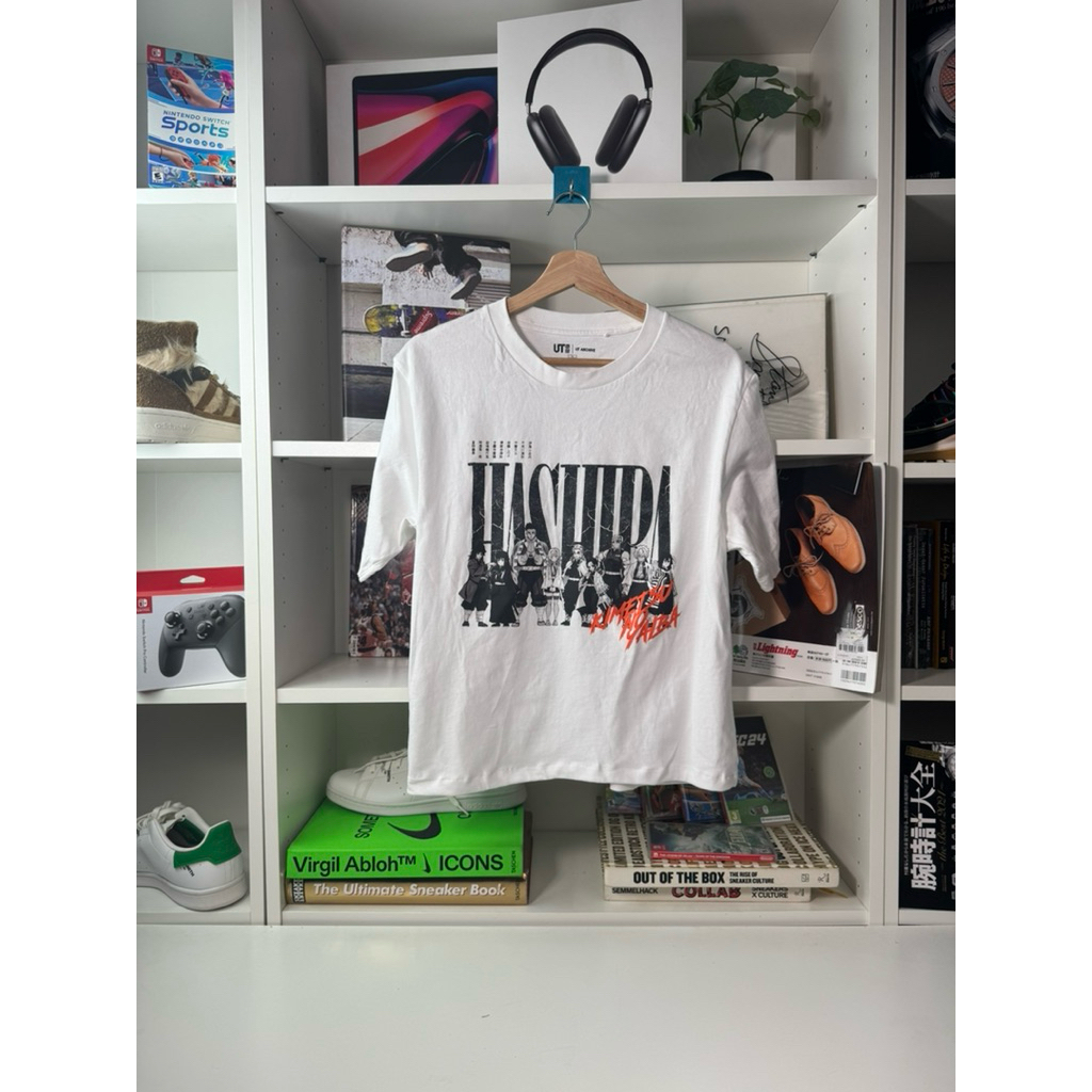 Kaos boxy uniqlo ut demon slayer white