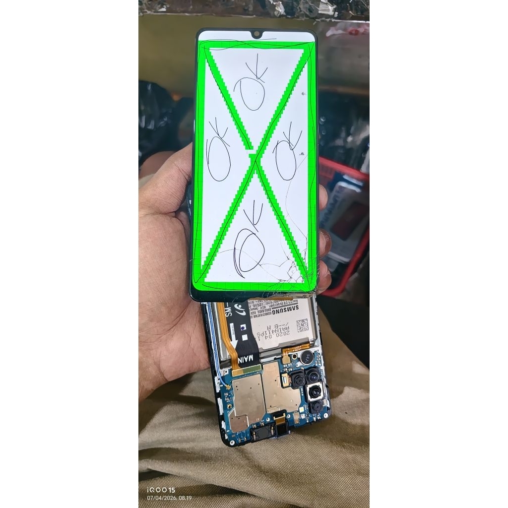 LCD Samsung A31 A315 Original Super Amoled Minus