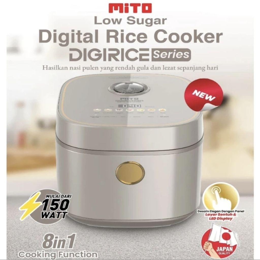 Mito Rice Cooker Low Carbo Digital