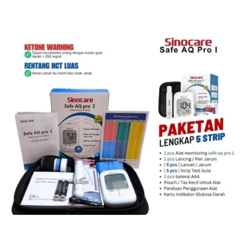 SINOCARE ALAT UKUR GULA DARAH