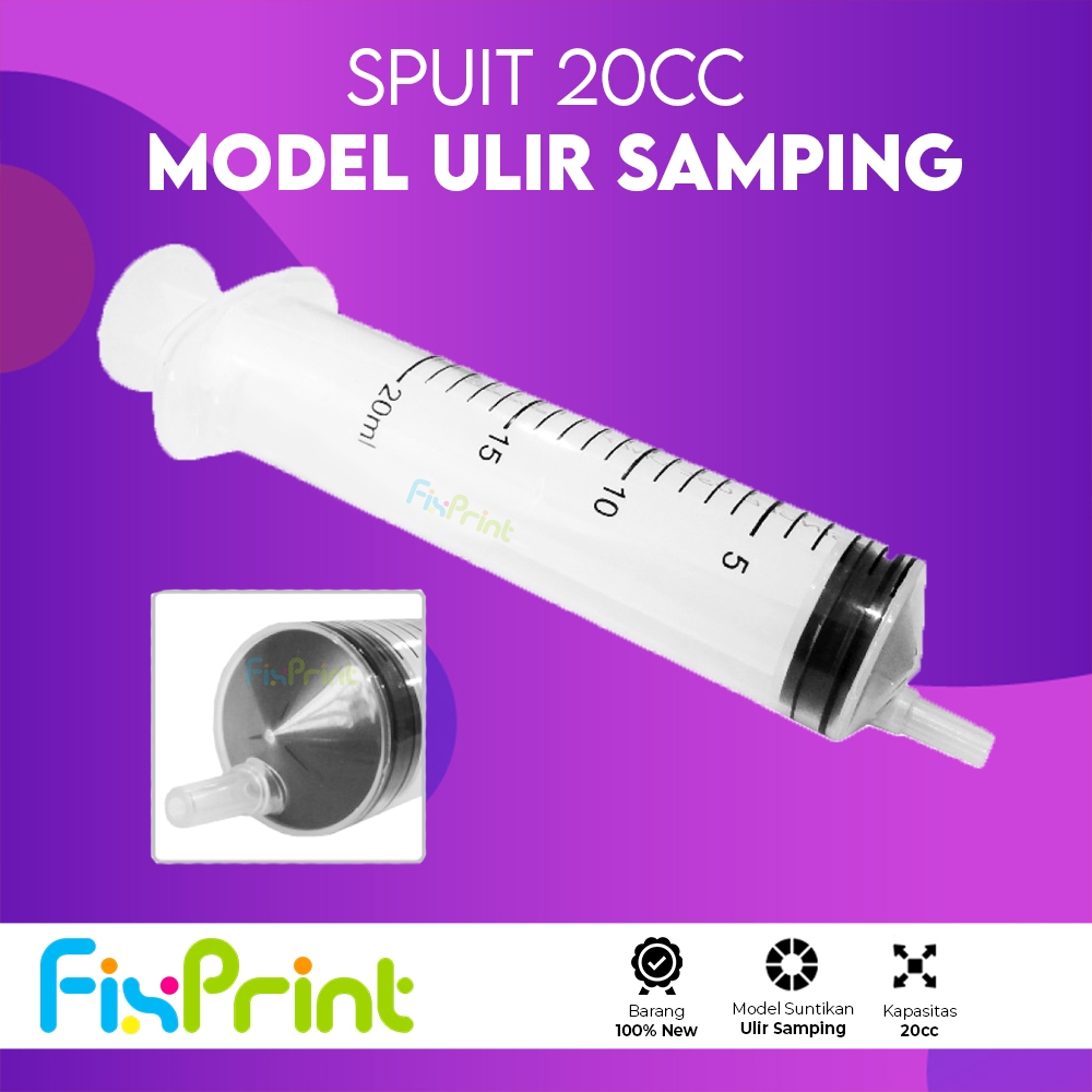 FixPrint Spuid 20cc Spuit 20cc Spuid 20ml Tanpa Jarum New