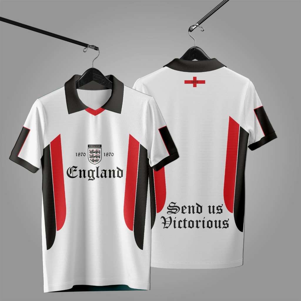 ￼JERSEY ENGLAND FC FANTASY RETRO BERKUALITAS