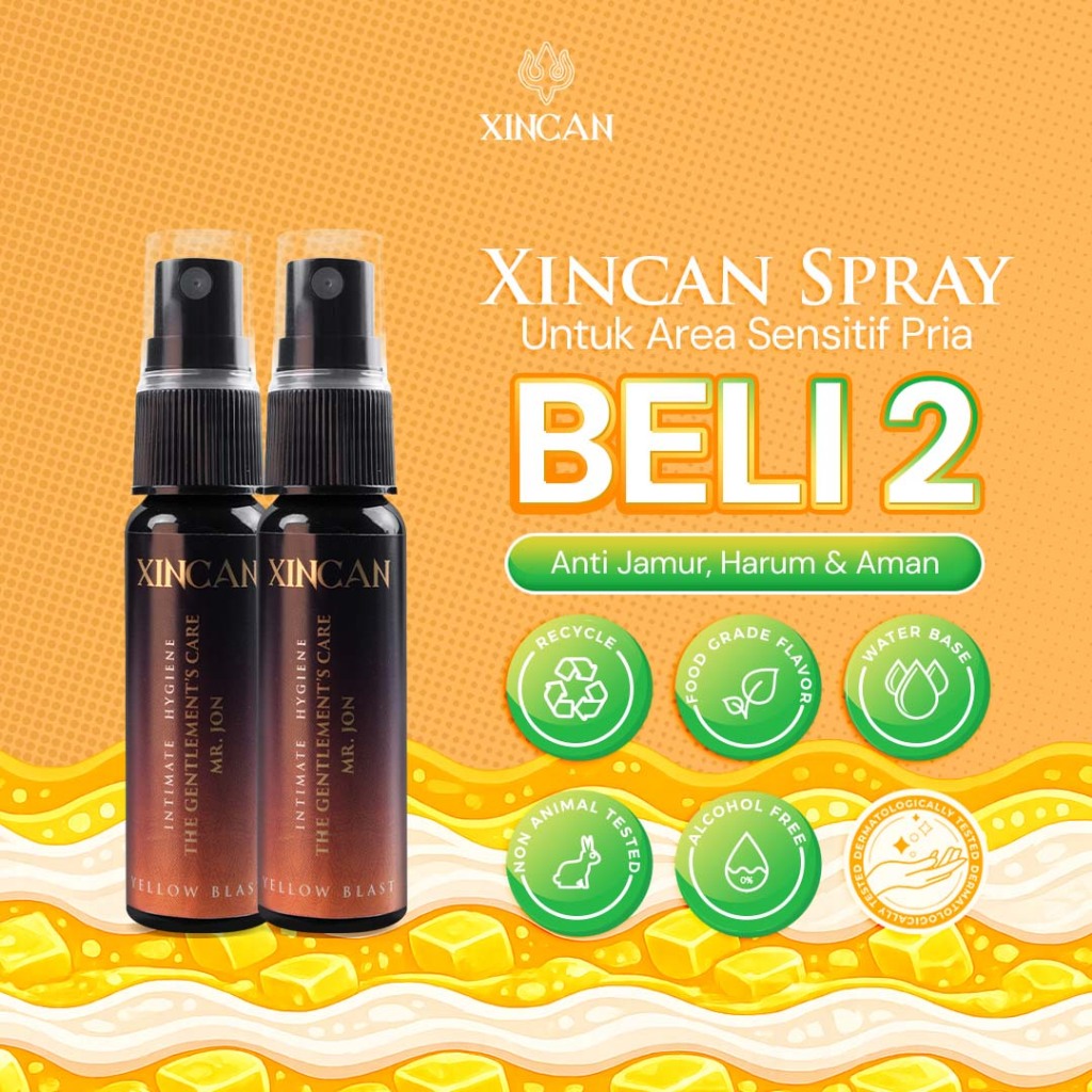 XINCAN Spray Dapat 2 Anti Bacterial 100% Original Perawatan Tubuh Pria