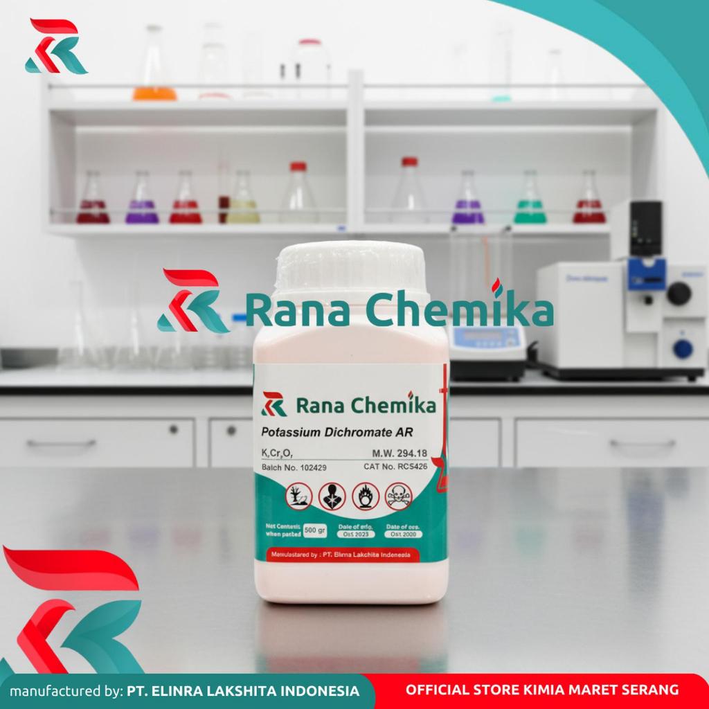 Potassium Dichromate/Kalium Dikromat/Potassium Bichromate/Dipotassium Dichromate AR 500gr - RANA CHE