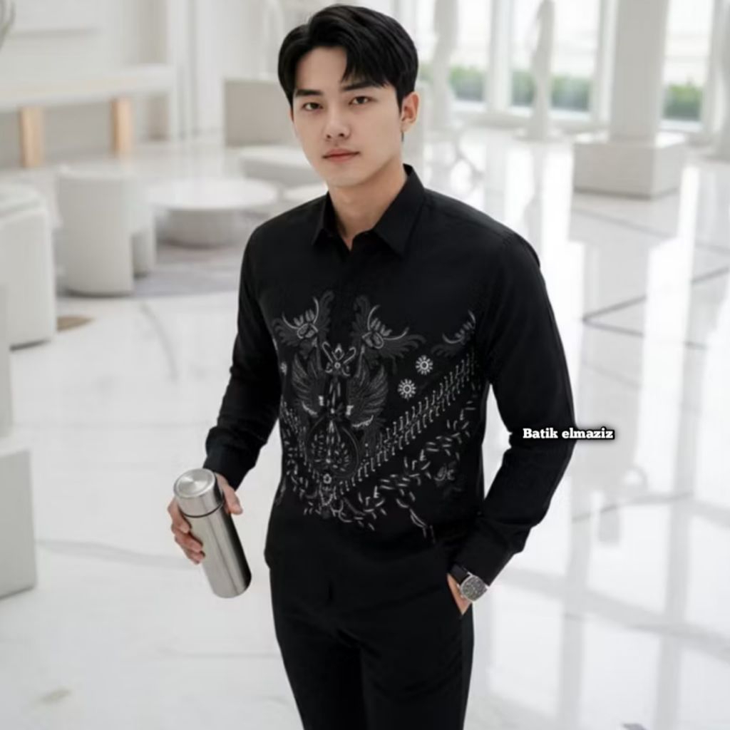 Kemeja Batik Premium Pria Katun Primisima Slimfit Tapi Keren Cool
