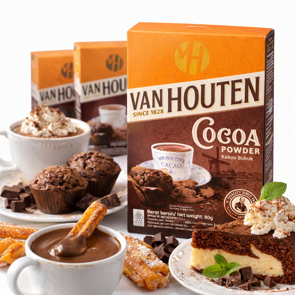 Van Houten Cocoa Powder - Bubuk Coklat Van Houten