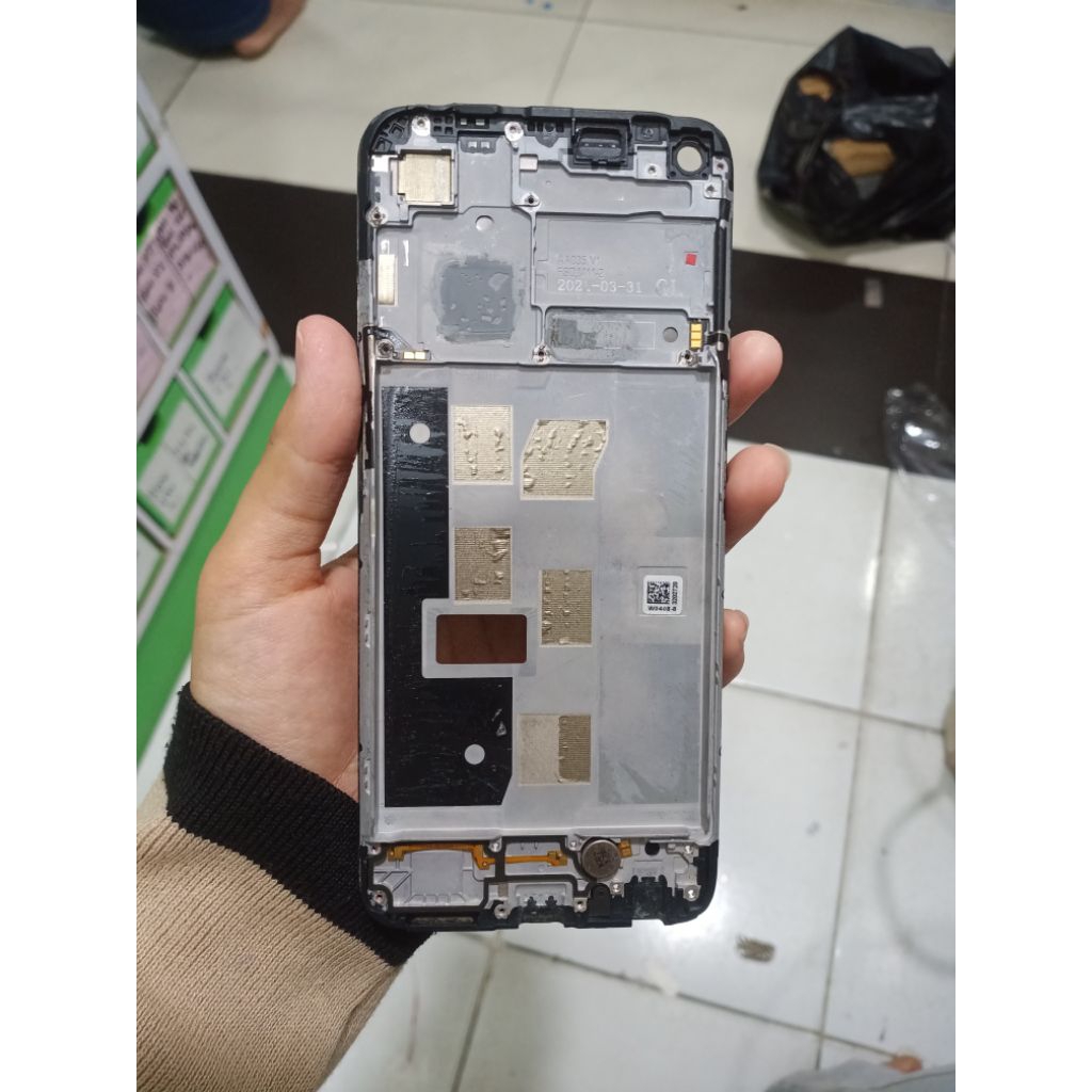 FRAME LCD/TULANG LIST LCD ORI COPOTAN OPPO A54 4G/A16(LENGKAP ADA FLX ONOFF + VOLUME + GETAR + FLX P