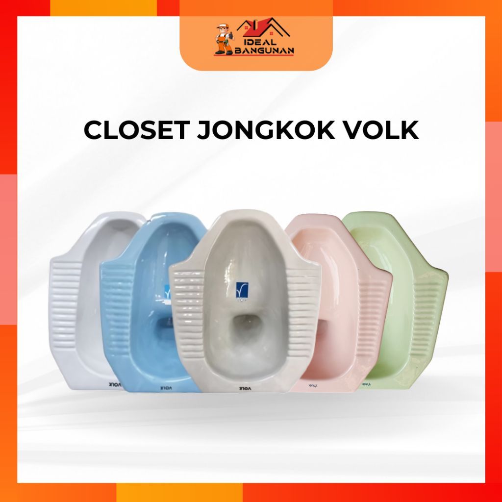 CLOSET JONGKOK VOLK - CLOSET MURAH - CLOSET KERAMIK - CLOSET JONGKOK - CLOSET CANTIK - CLOSET TERBAR
