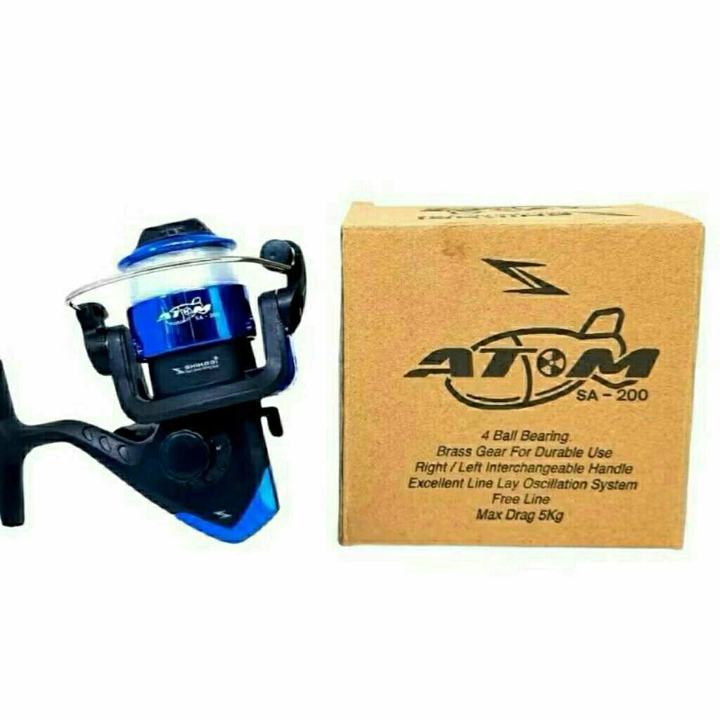 Reel Pancing Spinning /Kerek Daido/Shikari Atom SA 200 Free Senar