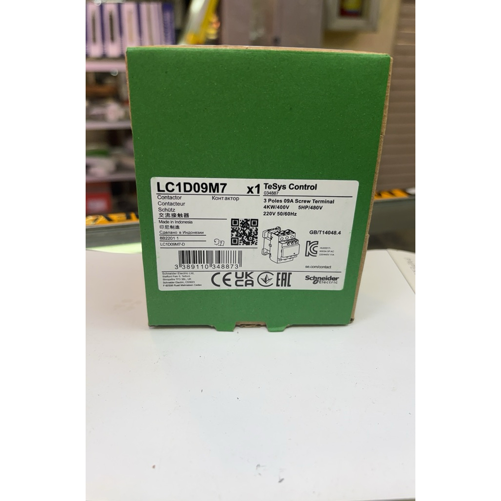Kontaktor 3 Phase Schneider LCID O9M7 220V 25A