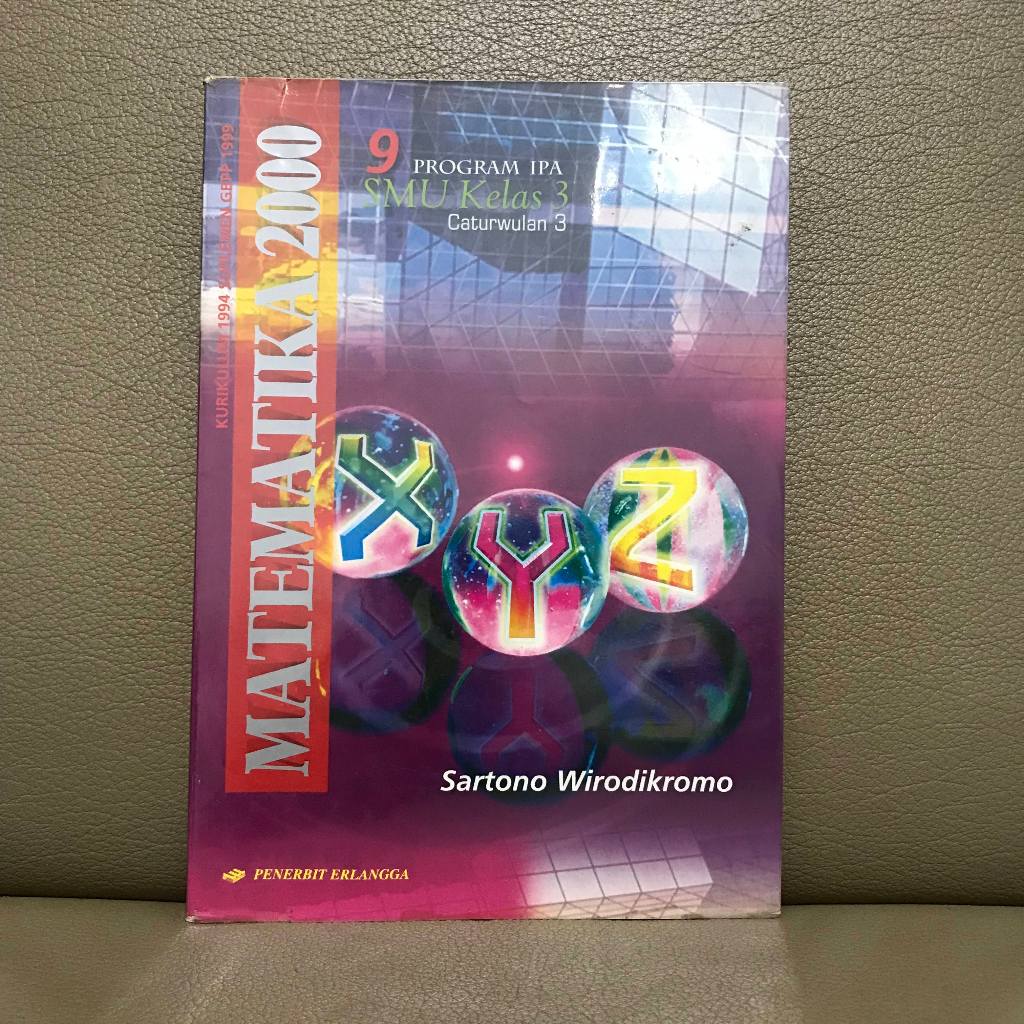 Preloved Matematika IPA 3 Untuk SMU/SMA/MA Kelas XII (12) Cawu 3 - Penerbit Erlangga
