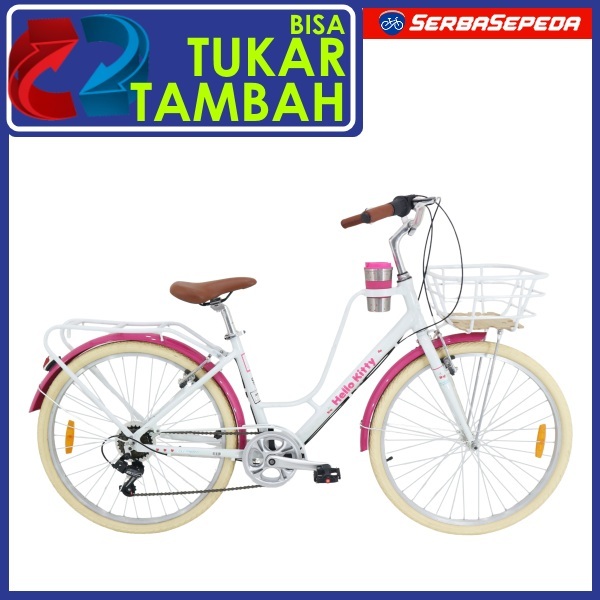 Element Veniece Hello Kitty Sepeda Keranjang 26 Frame Alloy