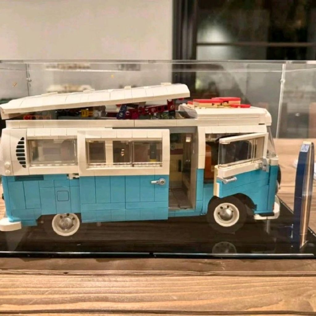 Akrilik Bricks - Display Case Box Akrilik untuk LEGO Icons 10279 Volkswagen T2 Camper Van