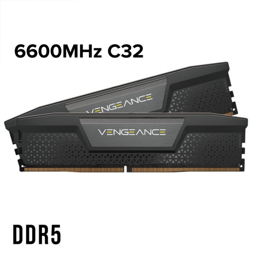 CORSAIR VENGEANCE 64GB (2x32GB) DDR5 DRAM 6600MHz C32