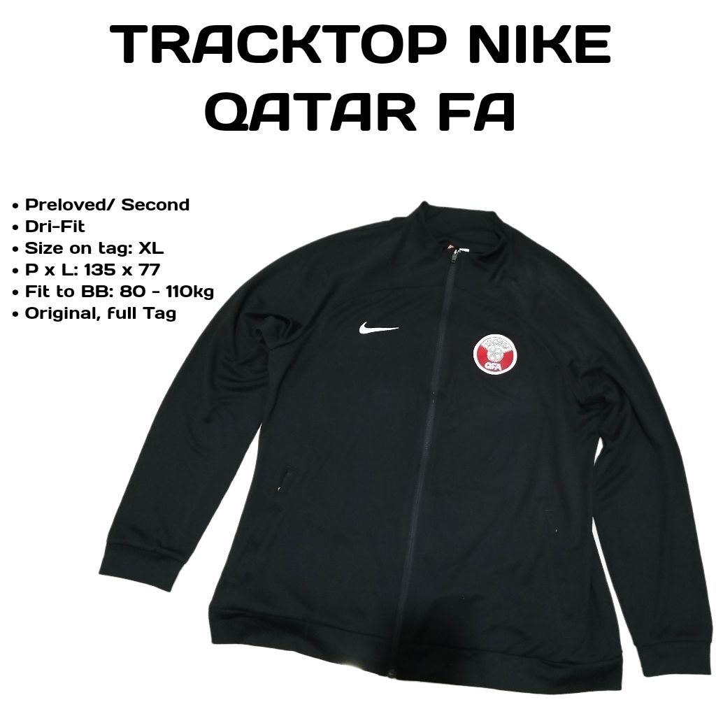 TrackTop Nike Dri-Fit Qatar FA original // Preloved