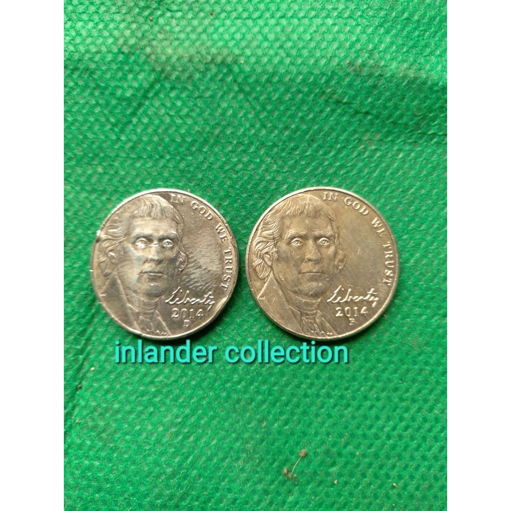 koin 5 sen nikel amerika