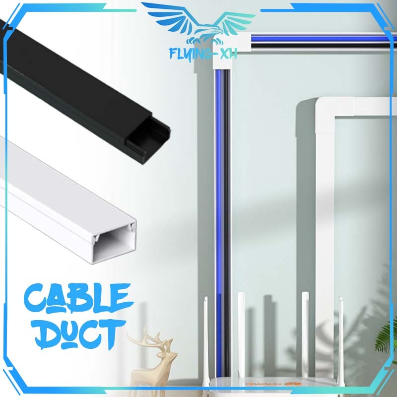 Cable Ducting 1meter Ducting Kabel Duct Dinding Penutup Kabel Lantai 2x1cm Kabel Protector Dinding C