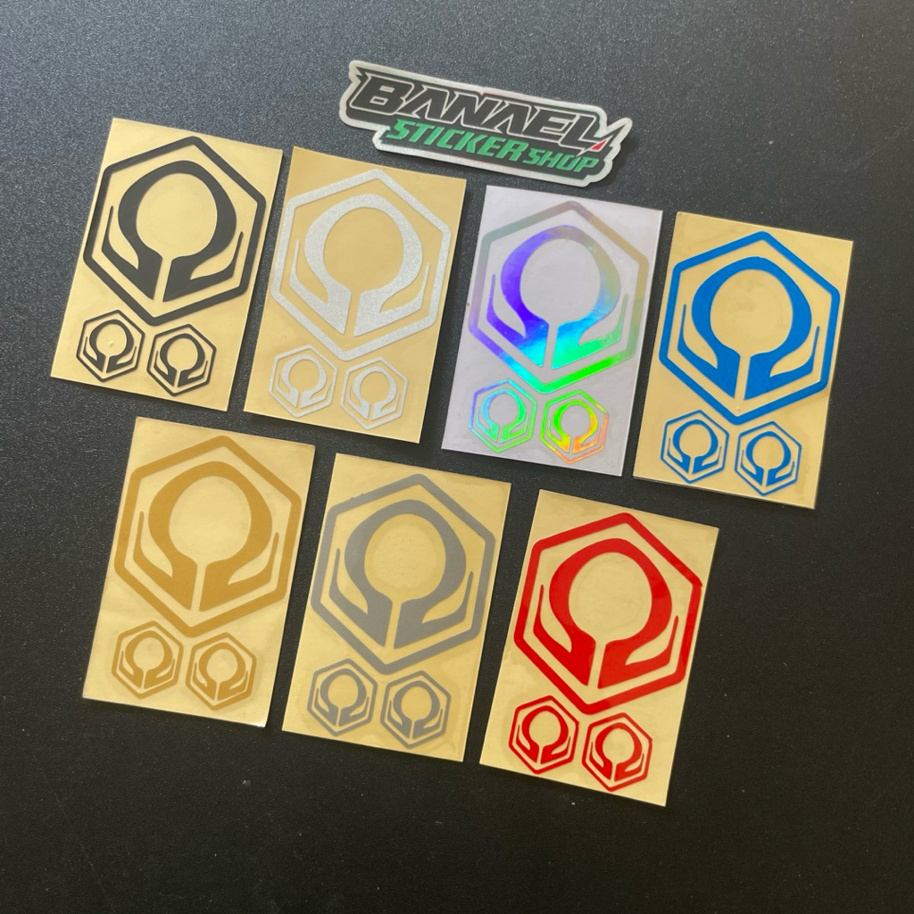 Sticker Stiker Hexom Set Cutting