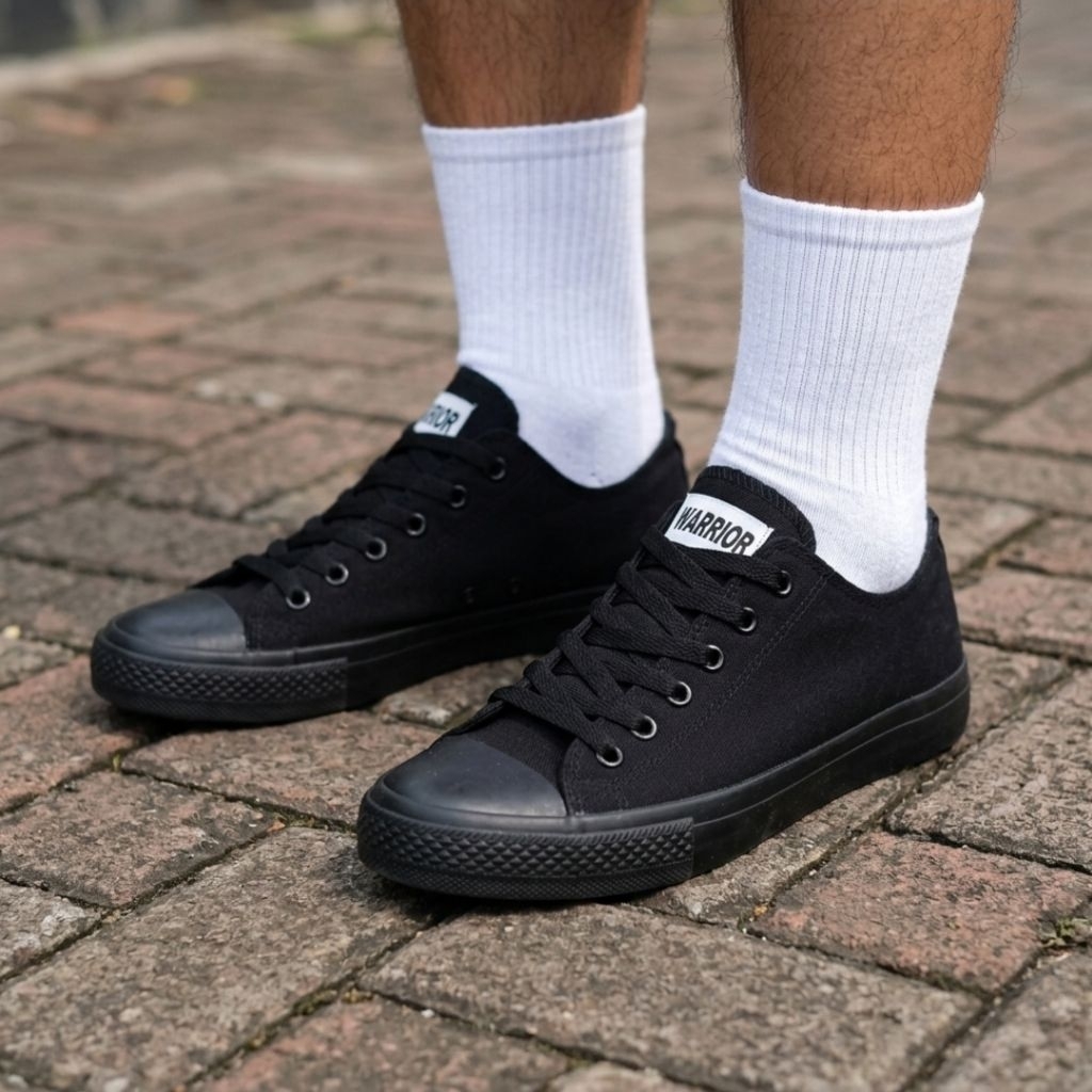 Sepatu Sneaker Pria Warrior Sparta LC Ori Gratis Kaos Kaki