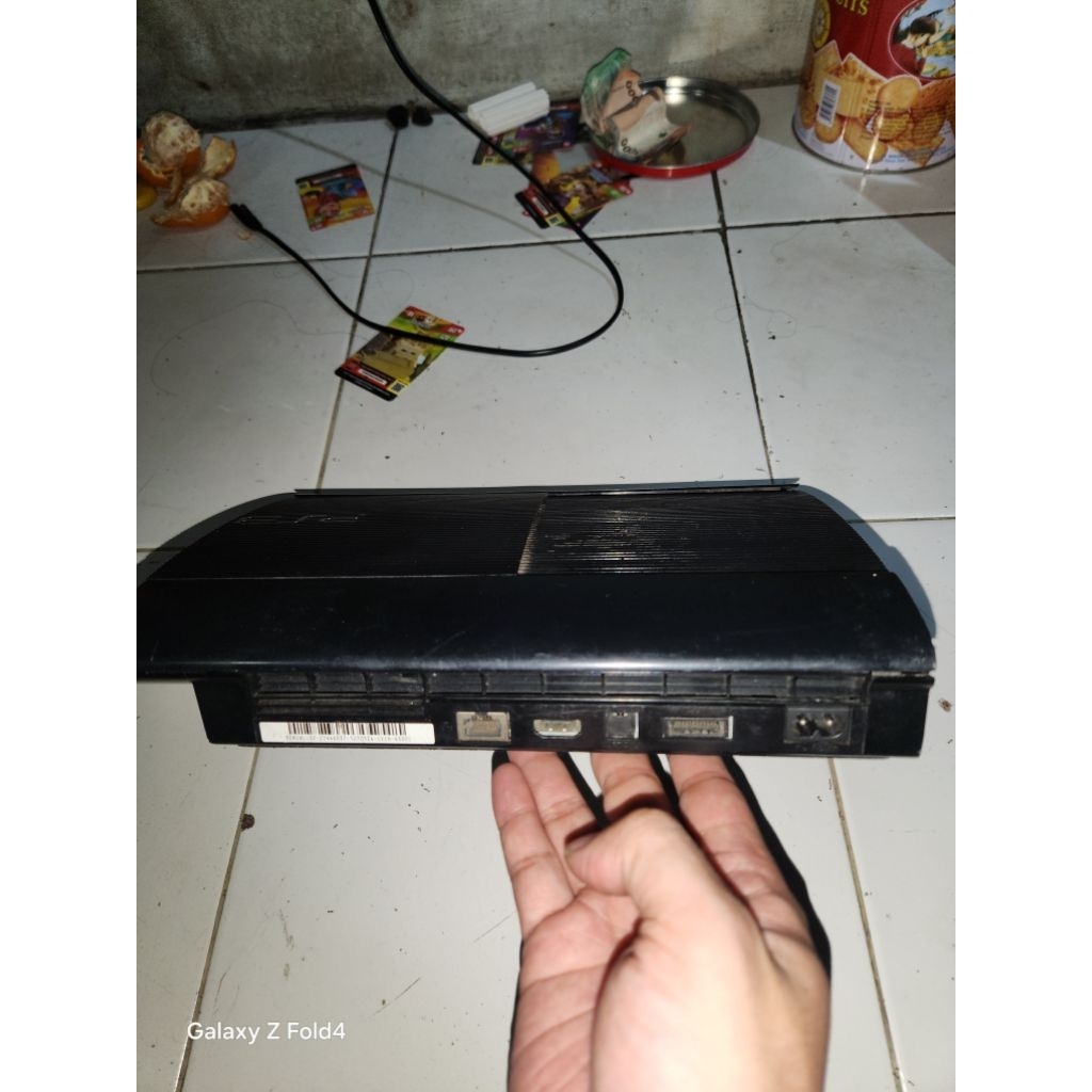 bismillah jual ps 3 superslim seri 43 kndsi lost power  hardisk 500 gb 31 % unit  bekas servisan bua
