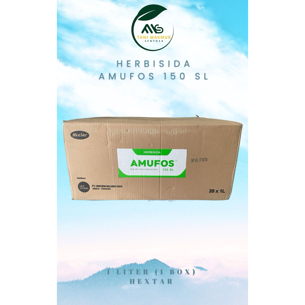 Herbisida AMUFOS 150 SL (1 Box = 20 botol) 1 Liter