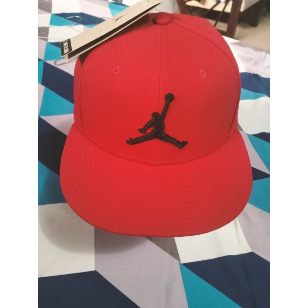 Jordan Pro Cap Red Gym/Black Original BNWT - Topi Basket Premium