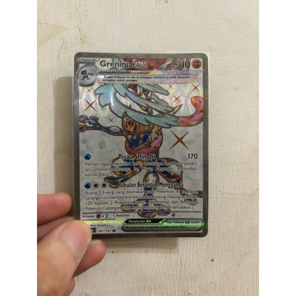 Greninja Ex 201/167 sr Indo Tcg pokemon greninja ex sr