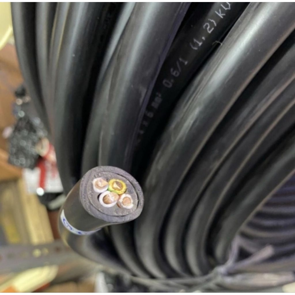 Kabel NYY 4x6mm Lindo/kabel tufur 4x6mm/kabel listrik isi 4 ukuran 6mm