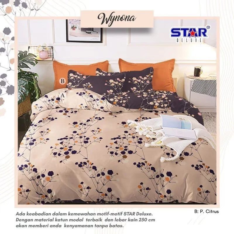 Bedcover Set Katun Star Motif Wynona