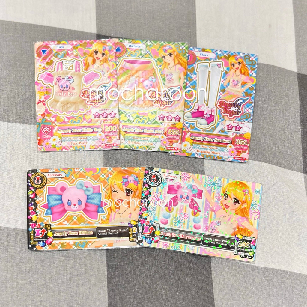 Aikatsu Cards Kartu Aikatsu Ichigo Angely Bear Set Angely Sugar (BACA DESKRIPSI)