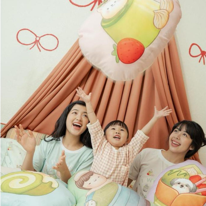 The Widiras x Sally and Piper I woof U so matcha sprei set - Roemah Sprei PRive