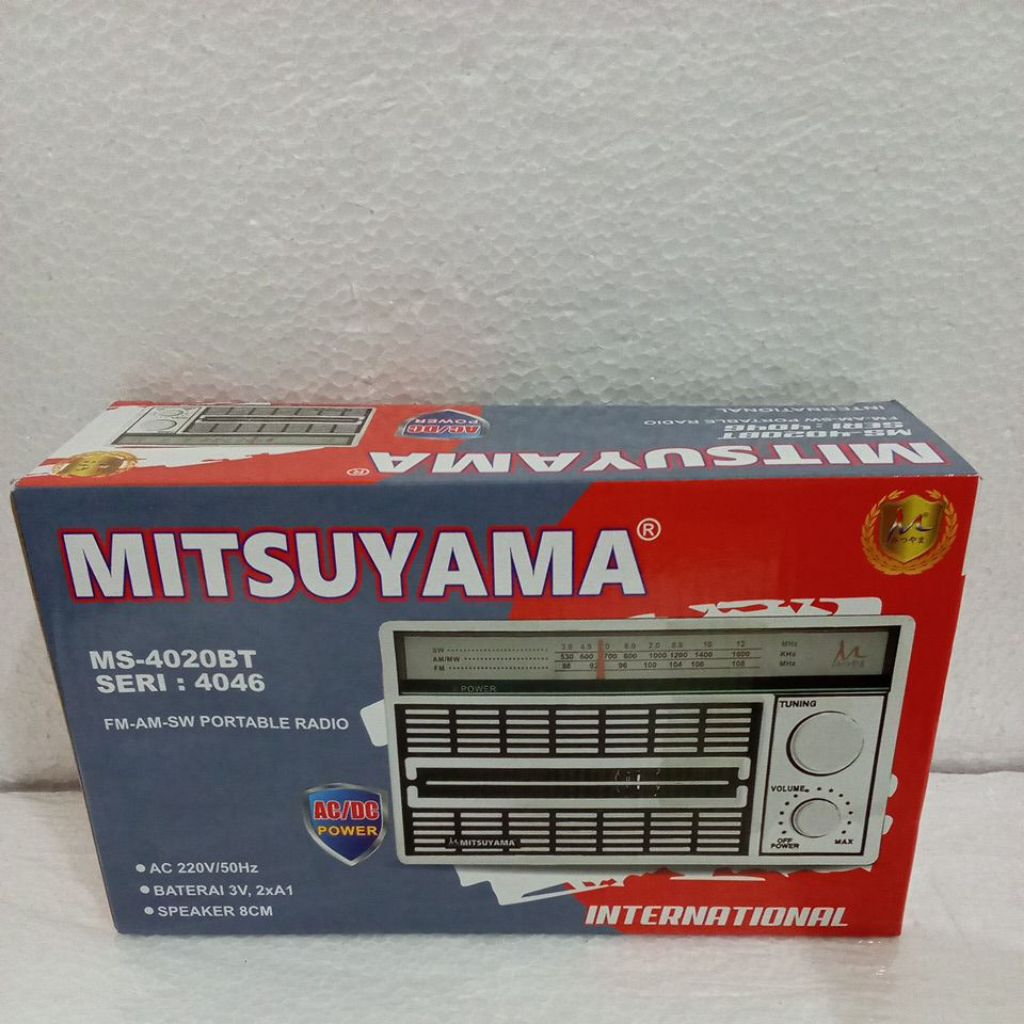 Radio Portabel Mitsuyama 3 Band FM/AM/SW dengan Speaker Besar