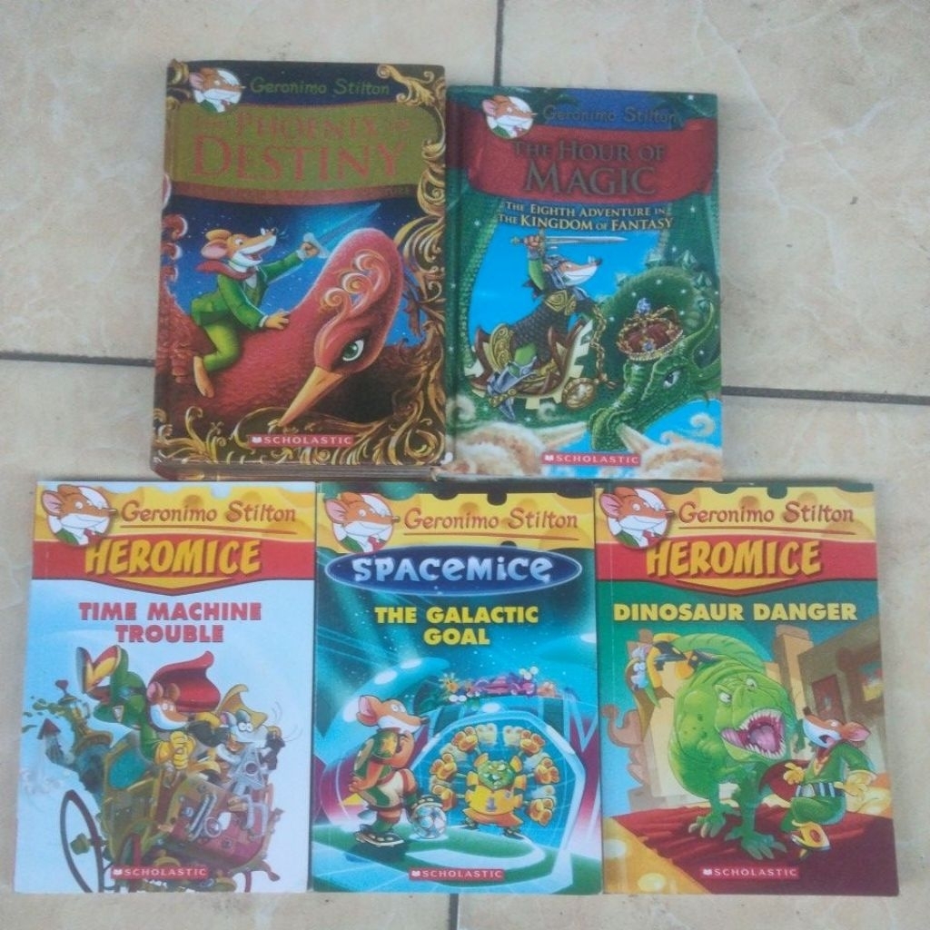 BUKU ORIGINAL LENGKAP GERONIMO STILTON THE PHOENIX DESTINY THE HOUR OF MAGIC TIME MACHINE TROUBLE TH