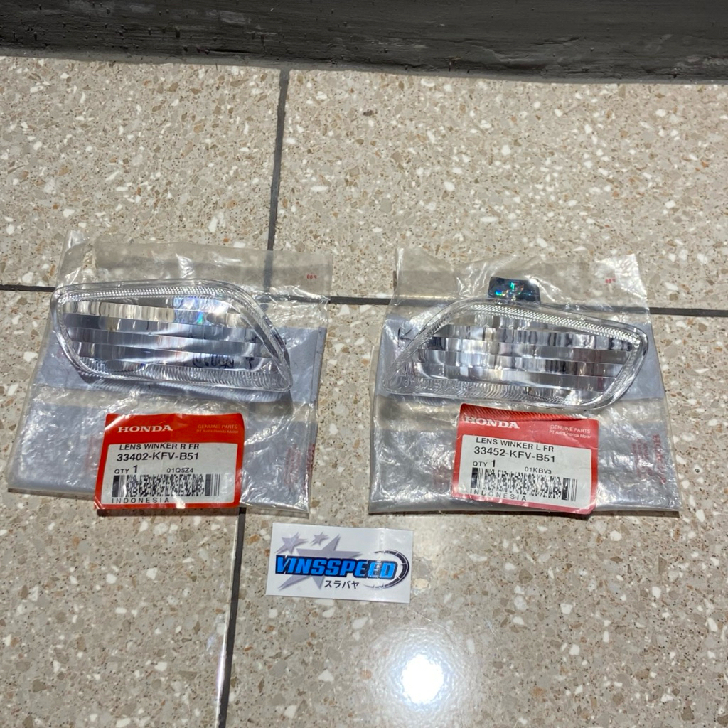 33402 33452 KFV B51 MIKA LAMPU SEIN DEPAN HONDA ASTREA LEGENDA SET KANAN KIRI ORIGINAL AHM