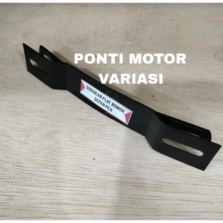 PONTI MOTOR Breket plat nomor , Dudukan plat nomor Honda PCX 150 - PCX 160 Bahan tebal breket plat d