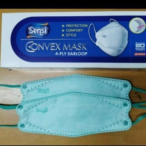 Sensi Masker Sensi Convex Masker Wajah Hijau isi 20 Masker Sensi Convex EXP 03.2026
