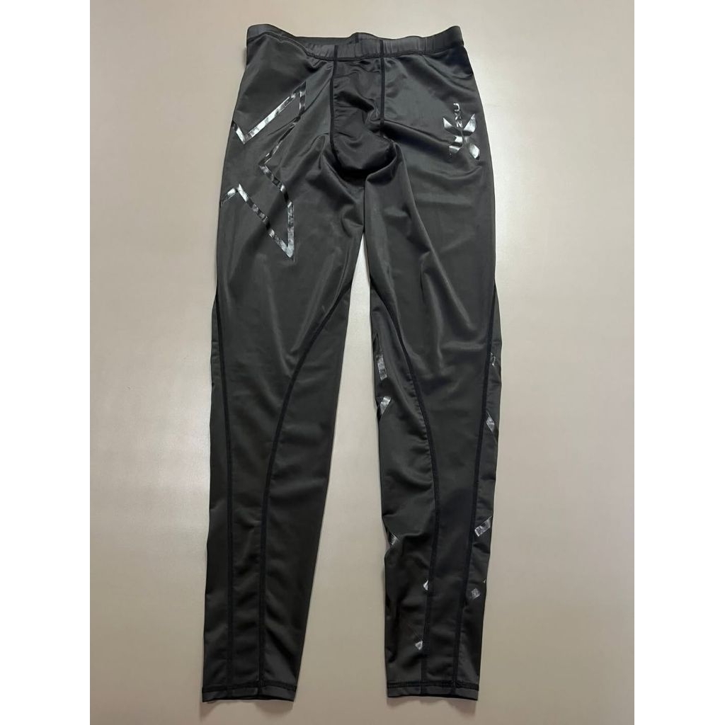 preloved new wangi perfect mens leging 2xu mcs black men hitam logo legging X by 2XU mcs second beka