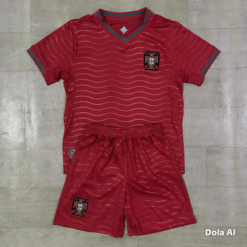 jersey piala dunia kids portugal home