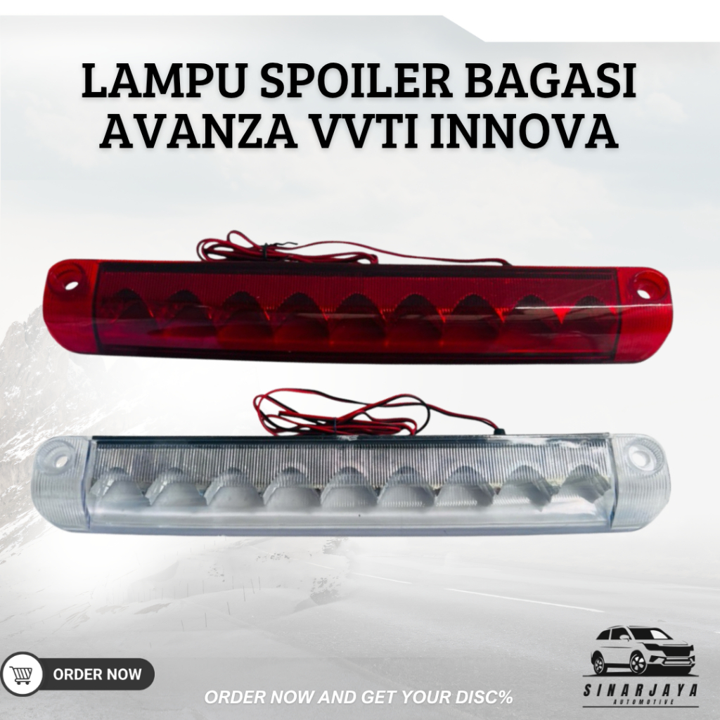 LAMPU SPOILER BAGASI AVANZA VVTI INNOVA 2005-2016