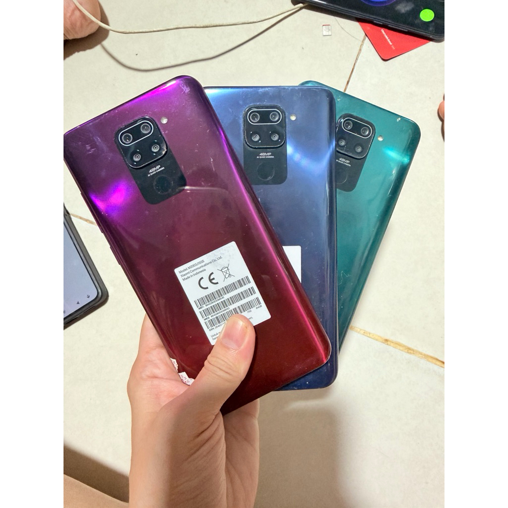 INSTANT Xiaomi Redmi Note 9 4/64 GB Ex Resmi Xiaomi Second Bekas Seken Asli Ex Pemakaian Good Condit