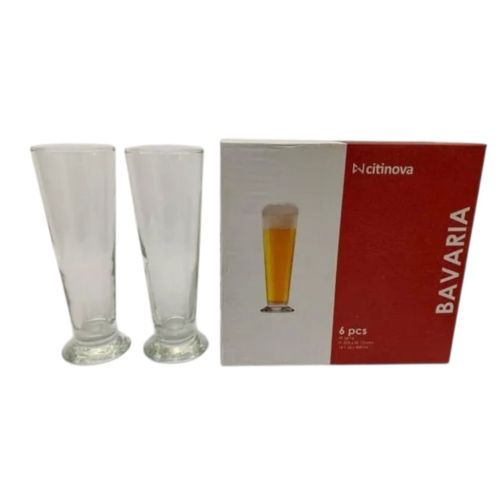 Citinova Gelas Bavaria Set Isi 6 Pcs / Gelas Bir / Beer Glass / Gelas Juice