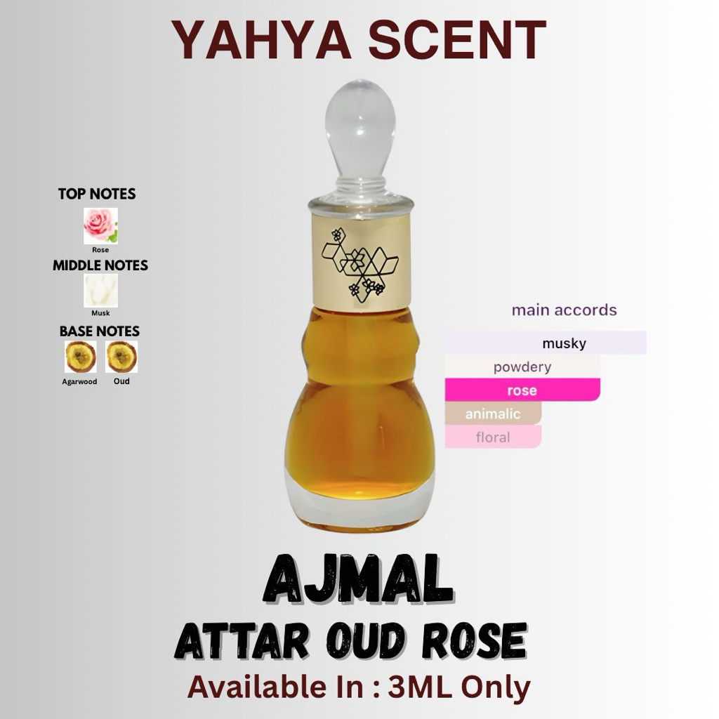 DECANT- Ajmal Parfum Attar Oud Rose