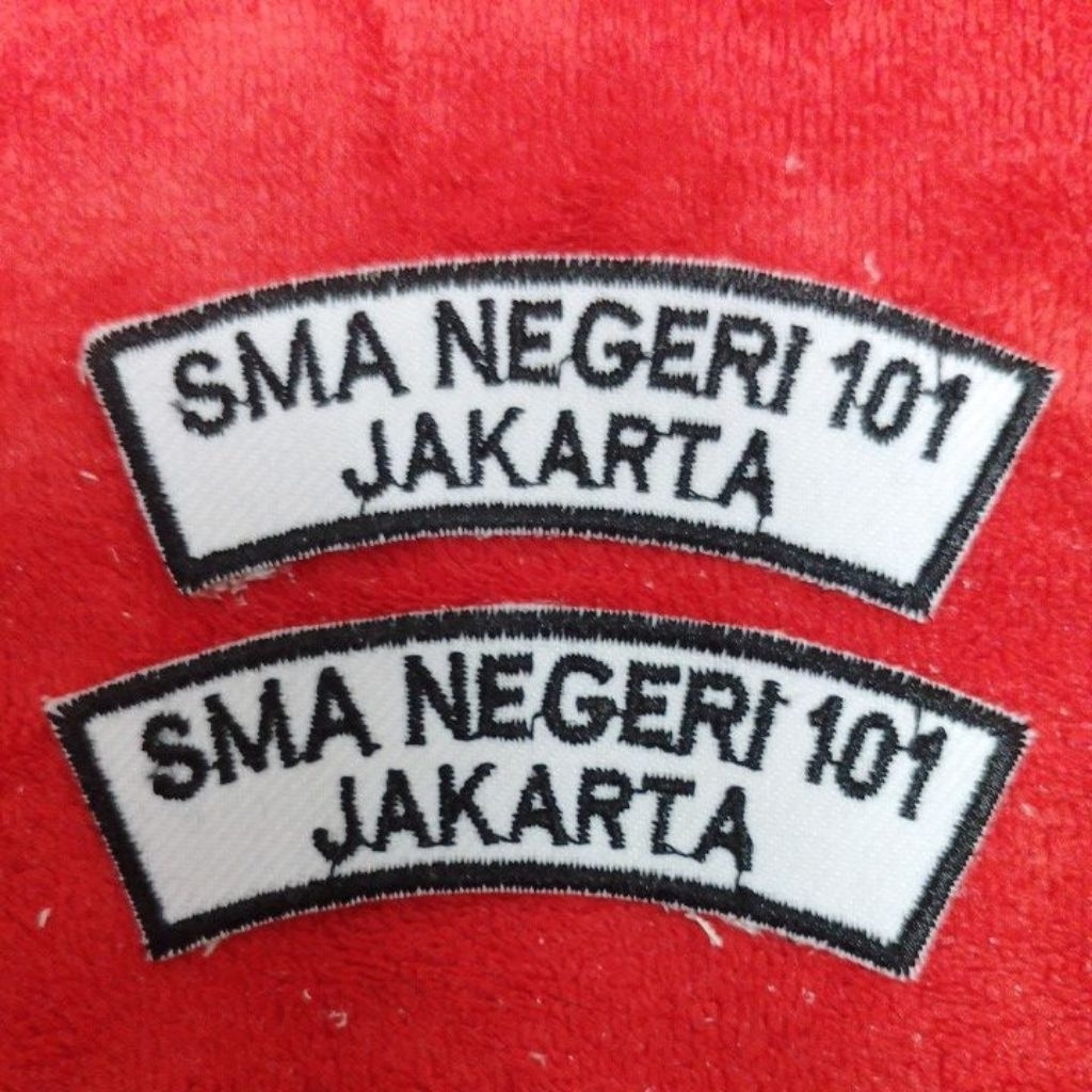 READY STOK PAKET BORDIR LOKASI SMAN AREA JAKARTA & BENDERA 3X5 ( ETALASE 2 )