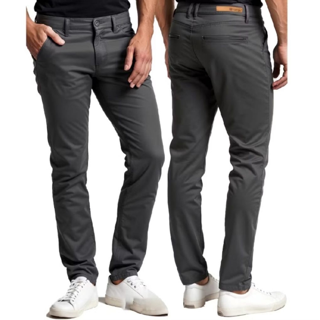 Celana Chinos Pria Brand Topten Original Slimfit