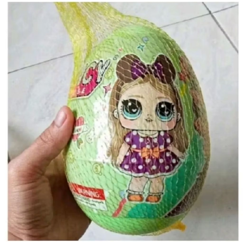 Mainan anak telur jumbo isi mainan random lucu murah harga satuan perpcs mainan telur plastik jumbo
