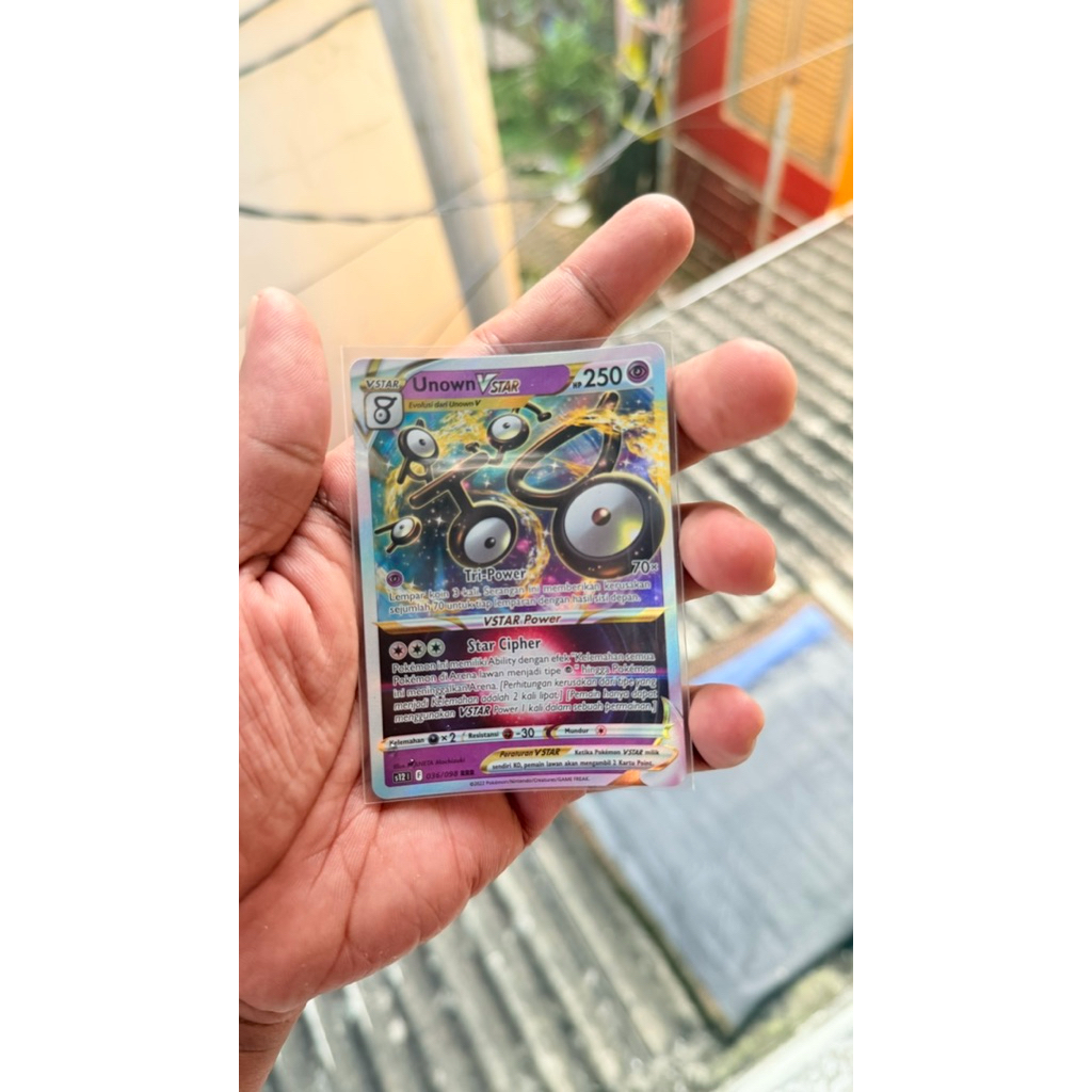 Unown Vstar 036/098 RRR pokemon card indonesia