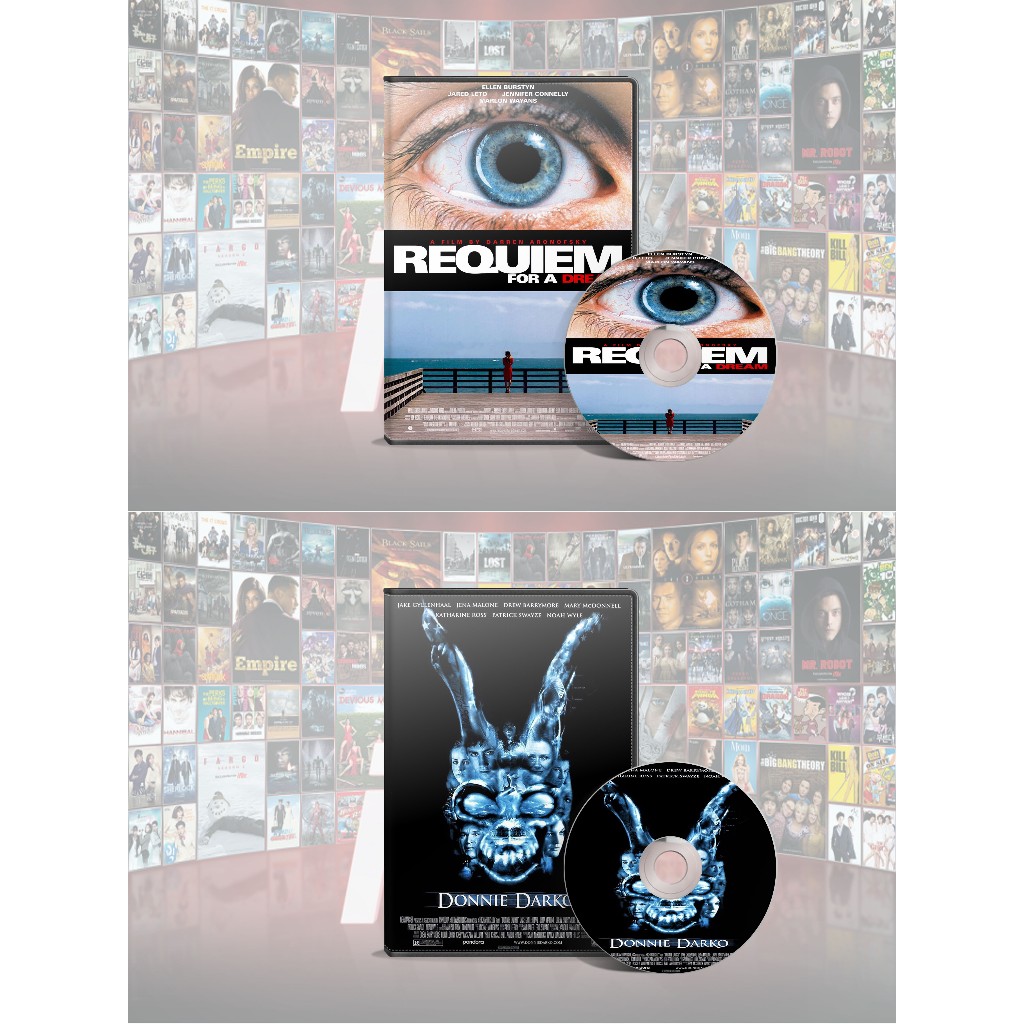 DVD Requiem For A Dream (2000) + DVD Donnie Darko (2001)