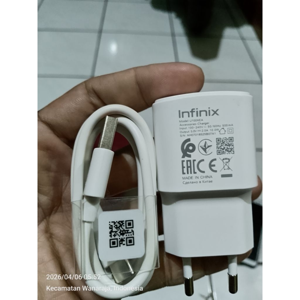 charger/casan ORIginal infinix